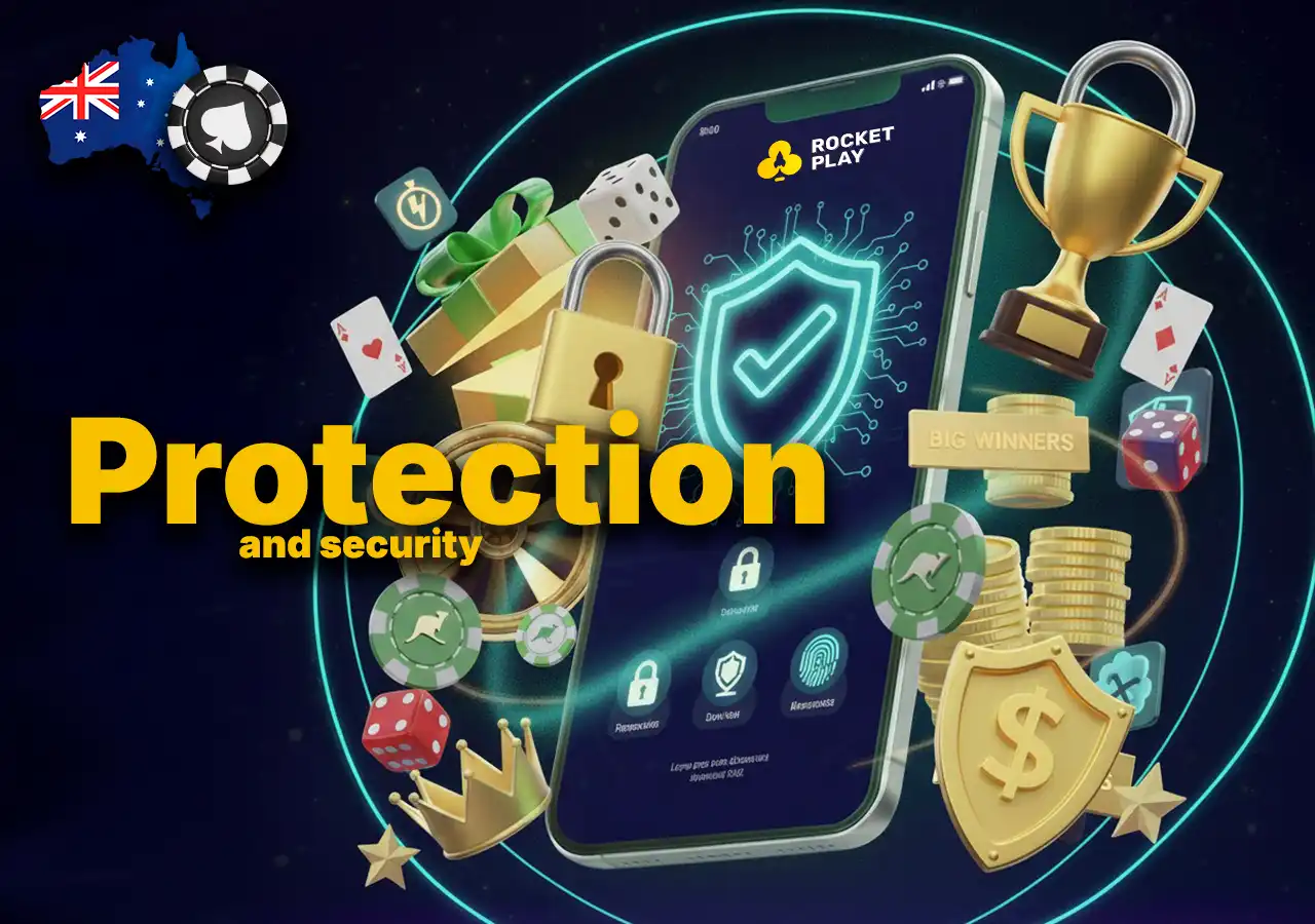 System Security and Data Protection in casino App